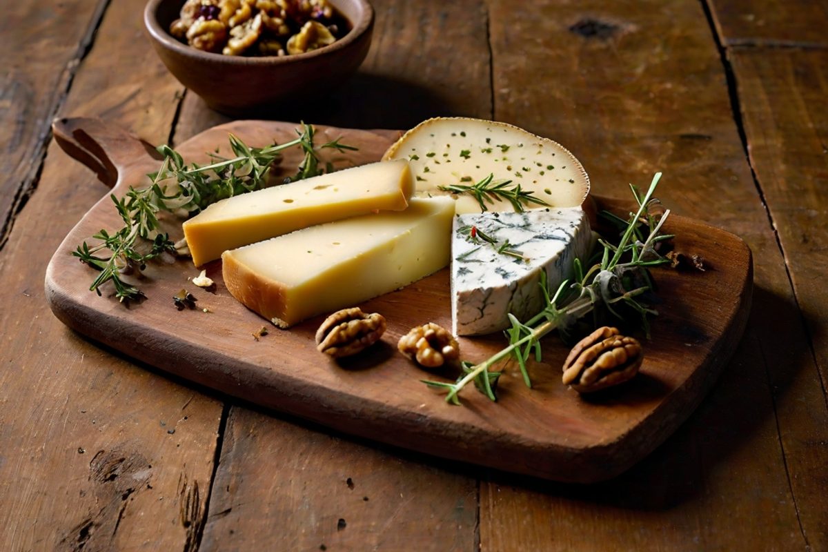The Lady Mary – Schottischer Weichkäse mit Wildkräutersalat und Hafercrackern